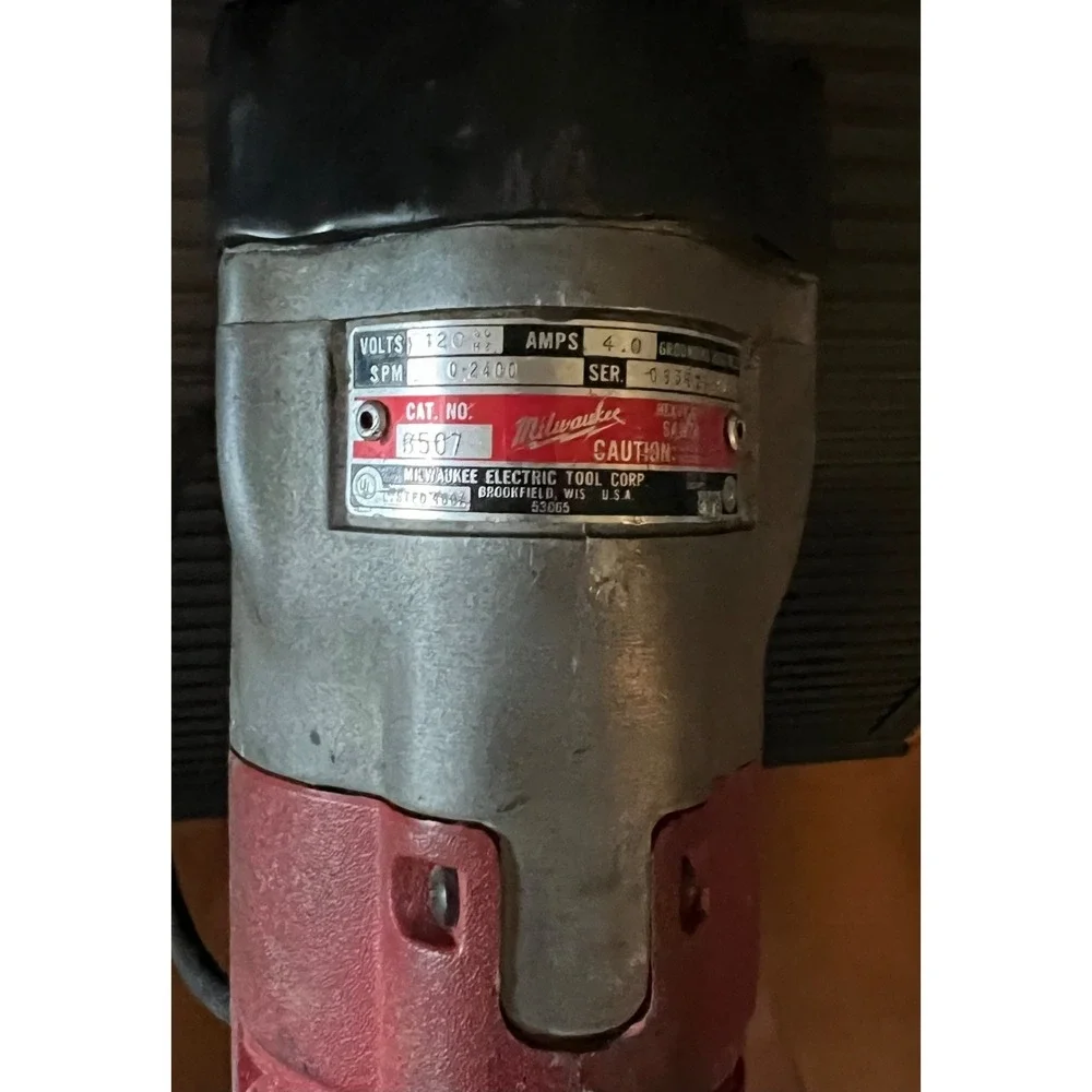 Vintage Milwaukee Heavy-Duty Sawzall‎ Reciprocating Saw 6507 With Case